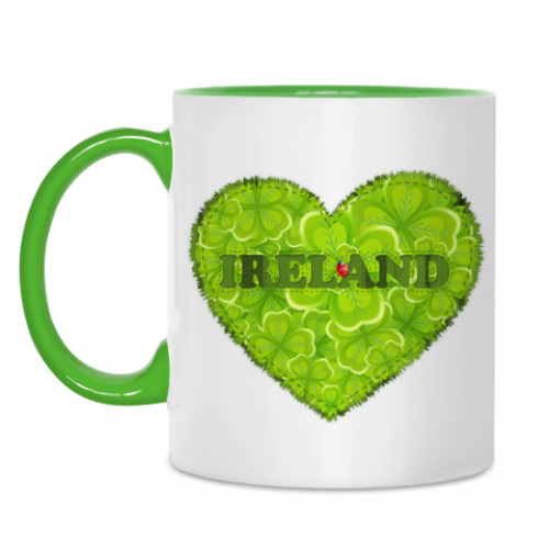 Кружка с принтом Love Ireland