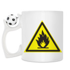 Кружка с футбольным мячиком