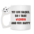 Кружка с футбольным мячиком