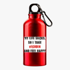 Металлическая бутылка 400 мл UV-DTF