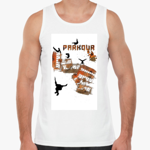 Майка с принтом Паркур