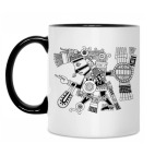 Кружка двухцветная