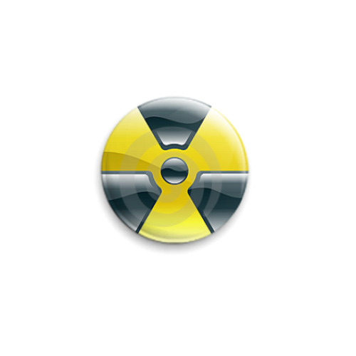 Значок 25мм с принтом  Radiation