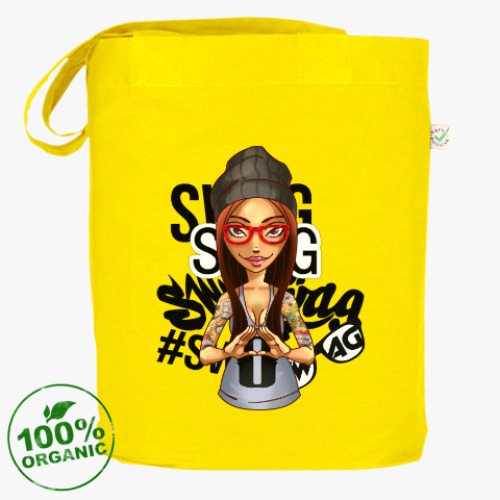 Сумка шоппер с принтом SWAG! серия Дрянные Девчонки