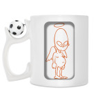 Кружка с футбольным мячиком