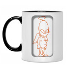 Кружка двухцветная