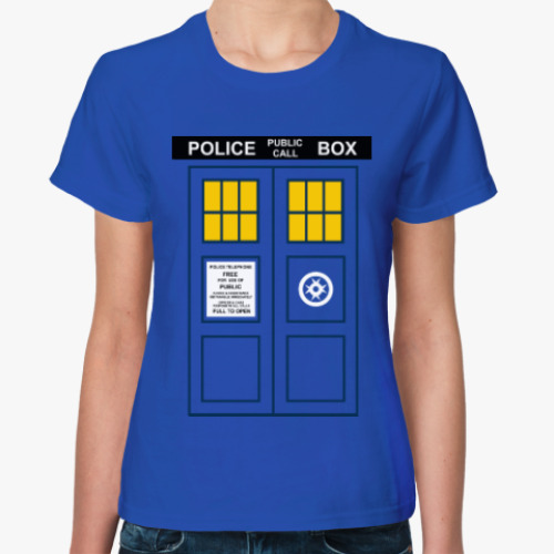 Женская футболка с принтом TARDIS
