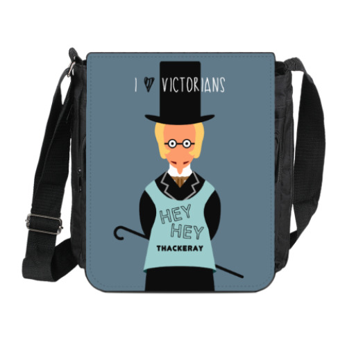 Сумка на плечо (мини-планшет) с принтом Английские писатели