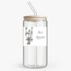 Банка с бамбуковой крышкой