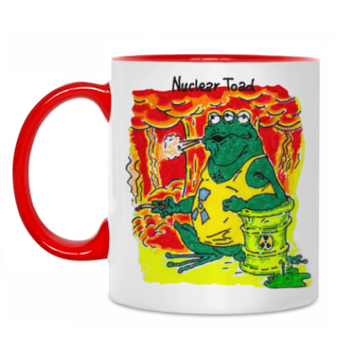 Кружка с принтом Nuclear Toad