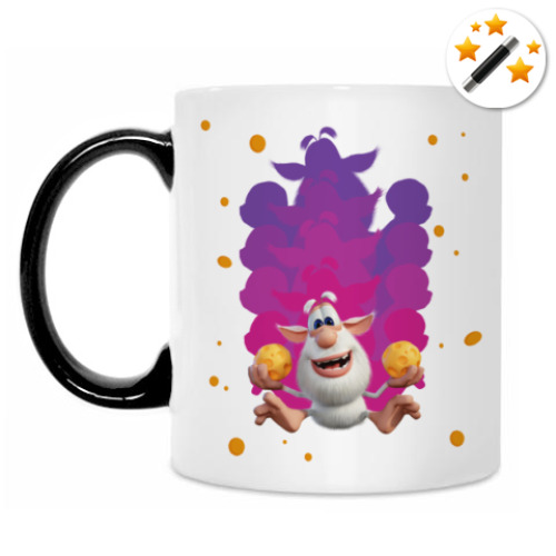 Кружка-хамелеон с принтом Скользящий Буба