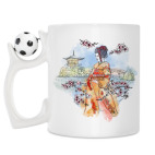 Кружка с футбольным мячиком
