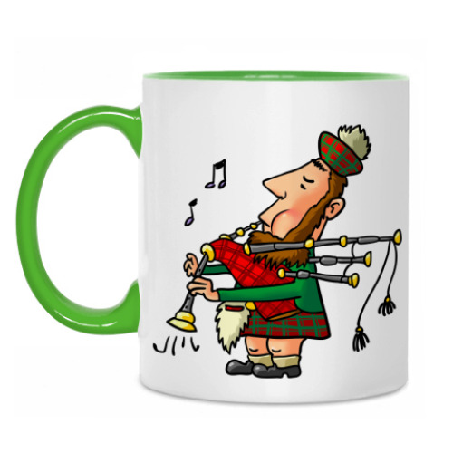 Кружка с принтом Волынщик