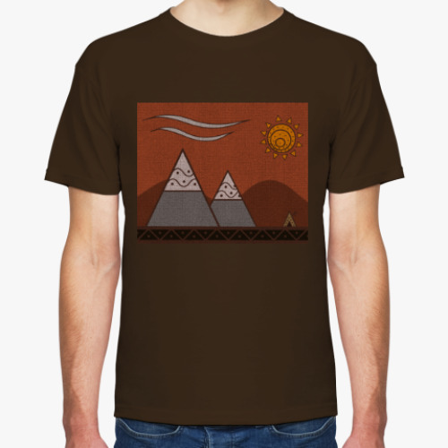 Футболка с принтом  PchWolf 'Calm mountains'