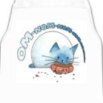 Котик кушает корм