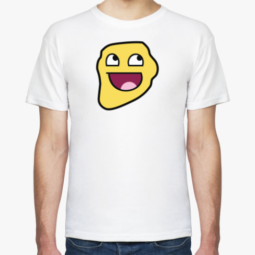 Футболка с принтом Awesome face