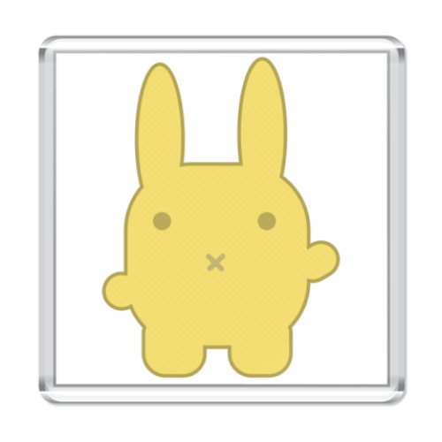 Магнит с принтом  Зайка