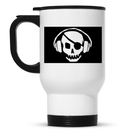 Кружка-термос с принтом Пираты