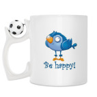 Кружка с футбольным мячиком