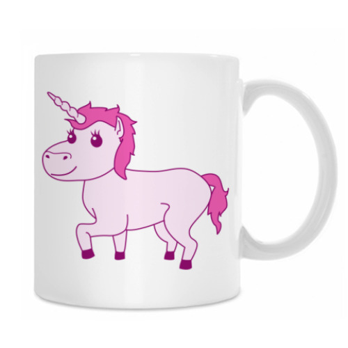 Кружка с принтом Единорог