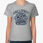 Классическая женская футболка Gallifrey University Alumni