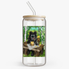 Банка с бамбуковой крышкой