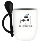 Кружка с ложкой