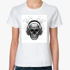 череп в наушниках