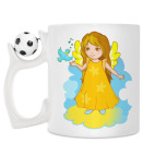 Кружка с футбольным мячиком