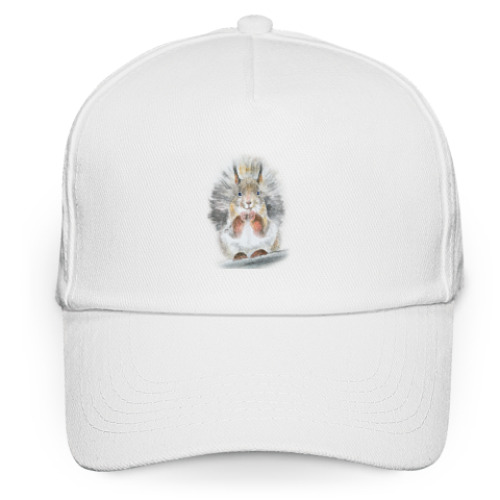 Кепка бейсболка с принтом Белочка!