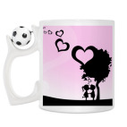 Кружка с футбольным мячиком