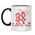 Кружка двухцветная