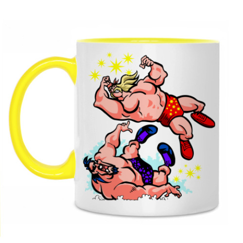 Кружка с принтом Борьба