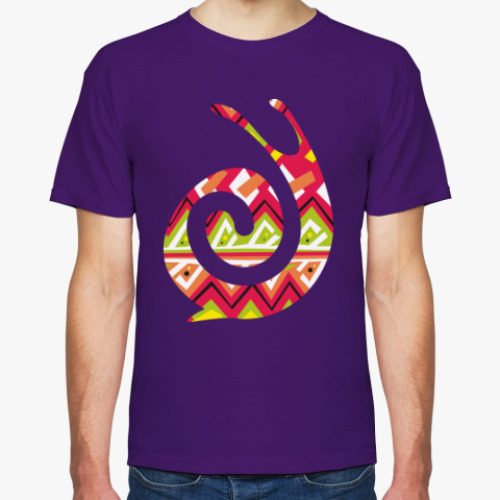 Футболка с принтом Улитка