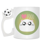 Кружка с футбольным мячиком