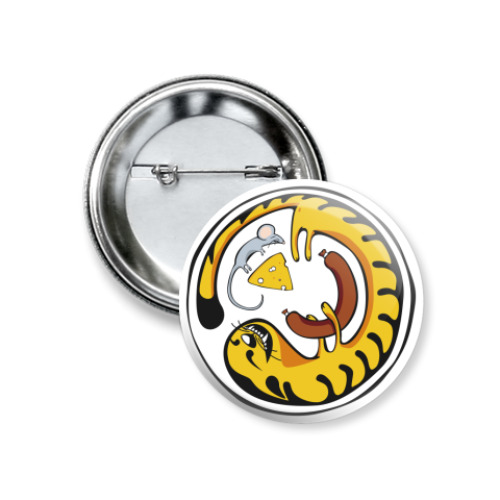 Значок 37мм с принтом Friendship