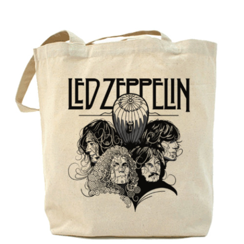 Сумка шоппер с принтом Led Zeppelin