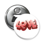 Магнит-открывашка 58 мм LOVE