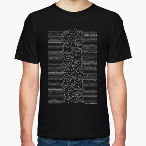 Футболка с принтом Cat Division Unknown Pleasures