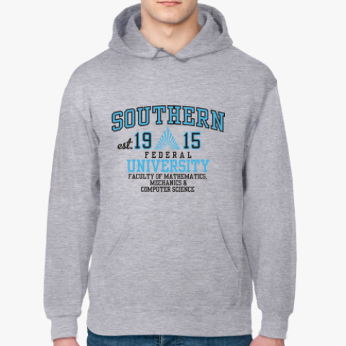 Толстовка худи с принтом Толстовка ЮФУ - Мехмат