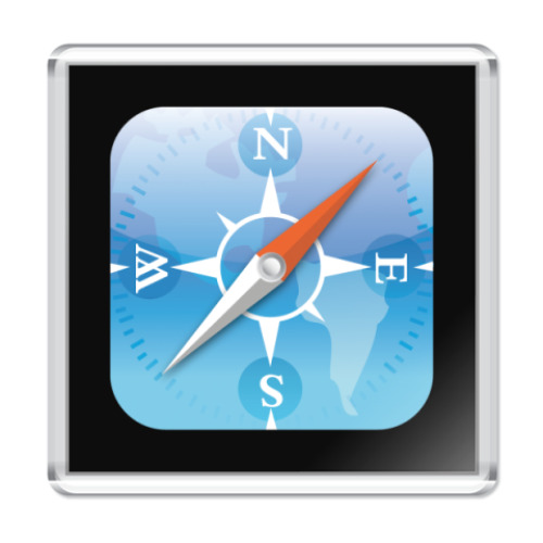 Магнит с принтом  iPhone:Safari