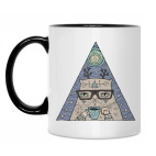 Кружка двухцветная