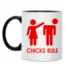 Кружка двухцветная