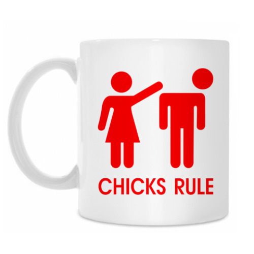 Кружка с принтом Chicks Rule
