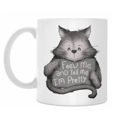 Кружка с принтом Покорми меня