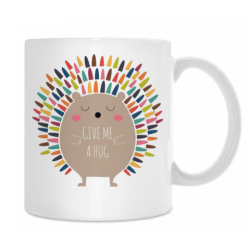 Кружка с принтом Give Me A Hug