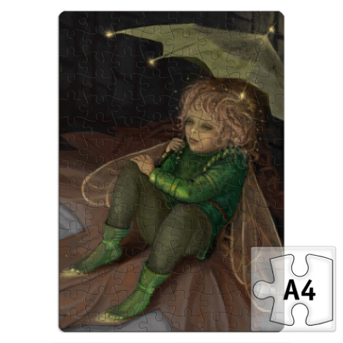 Пазл с принтом  Осенний эльф