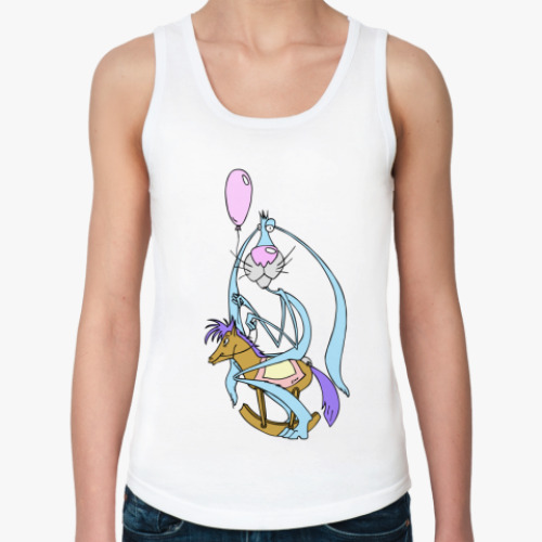 Женская майка с принтом Кролик