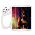 Кружка с футбольным мячиком