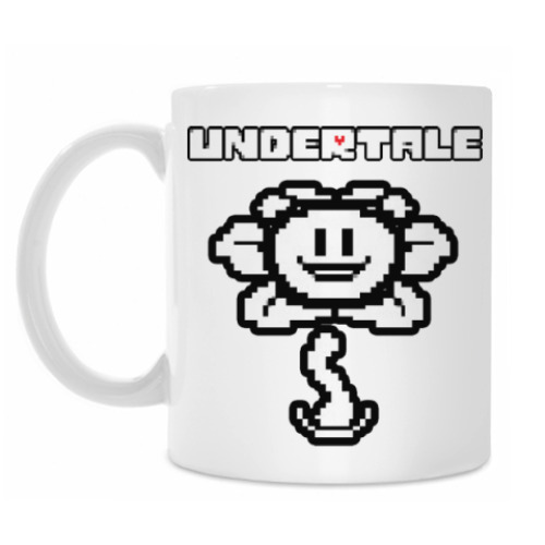 Кружка с принтом Undertale Flowey